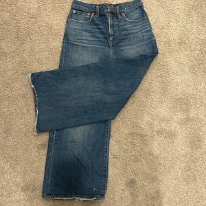 Madewell wide leg crop jeans